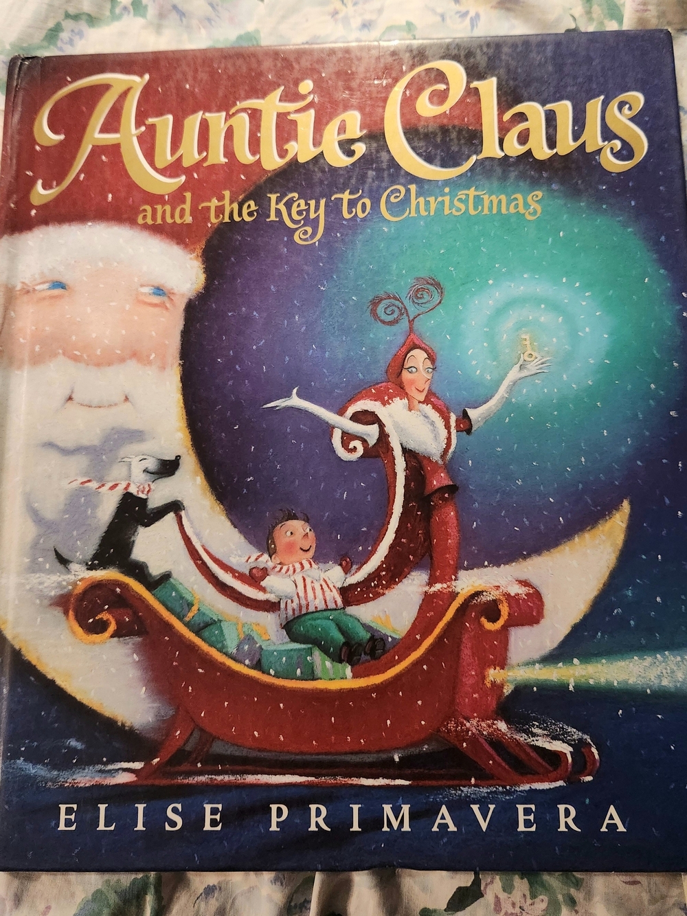 Auntie Claus & the Key to Christmas - Red & Blue Holiday Kids Book First Edition